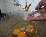 Foto langkah ke 2 dari resep Bolu Marmer 3 warna (hijau, kuning dan cokelat).
