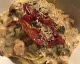 Chicken With Wild Mushrooms in Cream Sauce Finished With Parmesan / Serrano Ham recipe step 5 photo