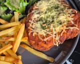 Une image de l'étape 9 de Escalopes de poulet gratinées à la bolognaise et à la mozzarella.