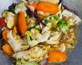 Gambar langkah 4 resipi Tumis Sayur Campur.