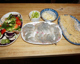 Foto del paso 1 de la receta: CAMARONES CON CHAMPIÑONES SHIITAKE, BERENJENA Y FIDEOS CHINOS