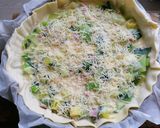 Une image de l'étape 3 de Quiche poireaux.