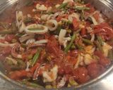 Foto del passaggio 1 della ricetta Paella con frutti di mare