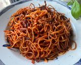 A picture of step 5 of Spaghetti all'assassina – Apulian killer-style spaghetti to die for.