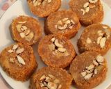 A picture of step 1 of Kunafa Mabrouma with Nuts.