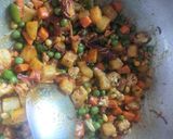 A picture of step 4 of Veg biryani.