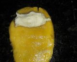 A picture of step 3 of Mango cheese roll.