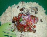 A picture of step 3 of Yam balls.