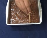A picture of step 10 of Chocolate Nutella -Ferrero rocher brownies (eggless).