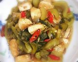 Foto langkah ke 4 dari resep Tumis Sawi asin tahu.