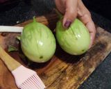गावाकडचे हिरव्या वांग्याचे स्वादिष्ट भरीत (Hirvya Vangyache Bharit Recipe In Marathi) रेसिपी स्टेप 1 फोटो 
