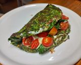 Foto del paso 4 de la receta: Omelette de espinaca caprese