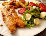 Foto del paso 3 de la receta: Abadejo a la gallega con patatas a la sal, curry y verde