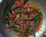 A picture of step 4 of Yummy green chilli 😋.