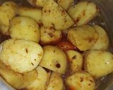 A picture of step 3 of Spicy Aloo Chaat.