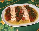Une image de l'étape 11 de Pavés de saumon aux tomates, salicornes, échalotes et estragon.