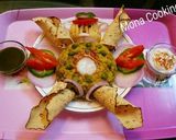 A picture of step 5 of Moong Dal Khichdi Papadman.