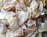 A picture of step 5 of Nduma/Arrowroot crisps.