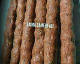 A picture of step 2 of Beef seekh kabab #ramadankitayari.