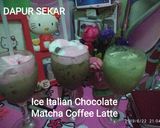 Foto langkah ke 5 dari resep Ice Italian Chocolate Matcha Coffee Latte.