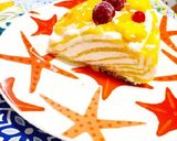 Foto del paso 14 de la receta: Cheesecake cebra 🦓 de mango 🥭 y coco 🥥