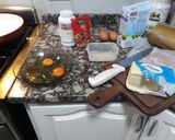 Foto del paso 1 de la receta: Omelette de jamón y queso