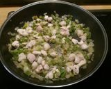 Foto del paso 3 de la receta Pasta con nata, pollo, bacon y verduras