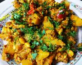 आलू सोयाबीन की सब्जी (Aloo soyabean ki sabzi recipe in hindi) रेसिपी चरण 7 फोटो