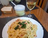 Foto del paso 7 de la receta: Pasta con salsa tipo carbonara
