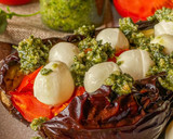 Foto del paso 3 de la receta: Berenjena Caprese en AirFryer con pesto