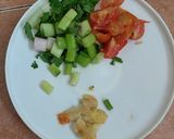 Foto langkah ke 4 dari resep Bubur Daging Warna Warni.