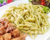 Foto langkah ke 13 dari resep Pasta with Pesto & Chicken Teriyaki.