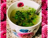 A picture of step 1 of Peench or rice starch soup.