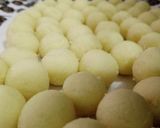 A picture of step 2 of My unique gullisua / milk balls.