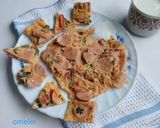 Foto langkah ke 6 dari resep Omelet Sosis Telur Bebek.