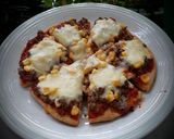 Hình bước làm 5 của món Đế bánh Pizza bột mì nguyên cám
