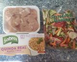 Foto del paso 1 de la receta Quinoa con verduras y pollo rápida