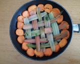 A picture of step 4 of Rainbow Swiss Chard and Potato Frittata.
