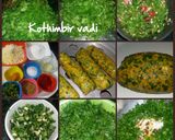 A picture of step 1 of Kothimbir vadi.