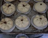 Foto langkah ke 6 dari resep Bakpao No Mixer (Bakpao Isi Selai Cokelat).