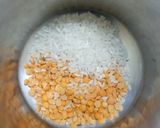 A picture of step 1 of Taro root mor kuzhambu.