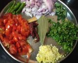 A picture of step 2 of Chana dal.