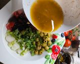 Balela: mediterrán csicseriborsó saláta grill kolbásszal recept fázis 3 fotója