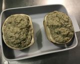 Une image de l'étape 12 de Aubergine italienne farcie au poulet haché et poivron vert.