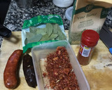 Foto del paso 1 de la receta: Garbanzos con bacon chorizo y morcilla