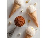 Hình bước làm 3 của món Original baileys ice cream - Kem vị rượu baileys và hạt dẻ cười