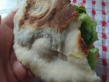 Pan Pita o Figaza Árabe en Sartén