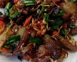 Hình bước làm 8 của món Ba rọi rang xả ớt