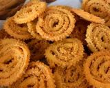 A picture of step 3 of Moong dal Butter chakri.