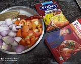 A picture of step 4 of Chingudi prawn Ghanta.